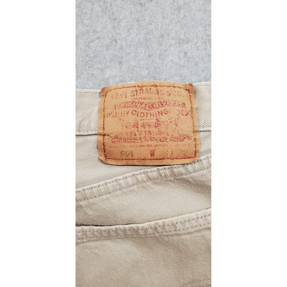 Vintage‎ Levis 511 Mens Beige Jeans 38x32 Y2K - Picture 12 of 16